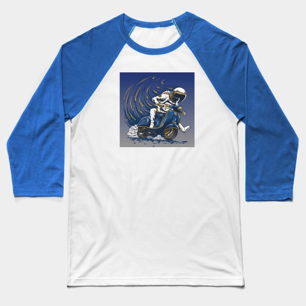 astronaut riding Baseball T-Shirt by friendidea